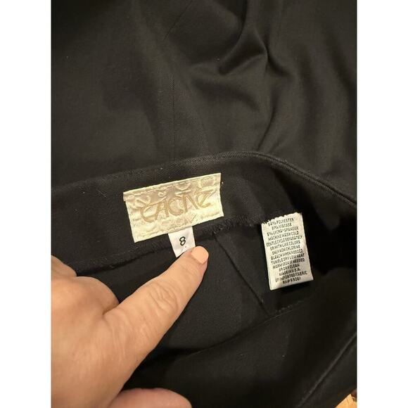 Cache Womens Black Classic A Line Skirt Size 8 - Picture 3 of 3